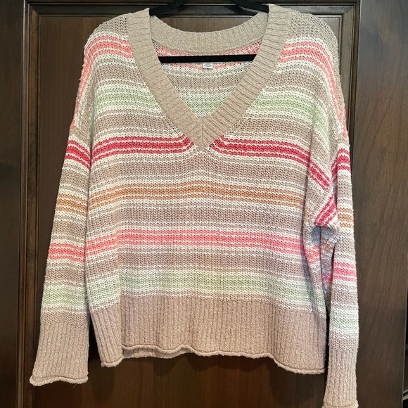 American Eagle Striped Knit Sweater - size M - Picture 2 of 5